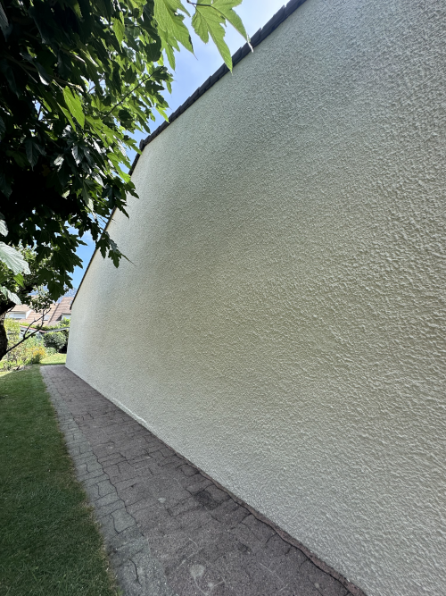 mur exterieur après